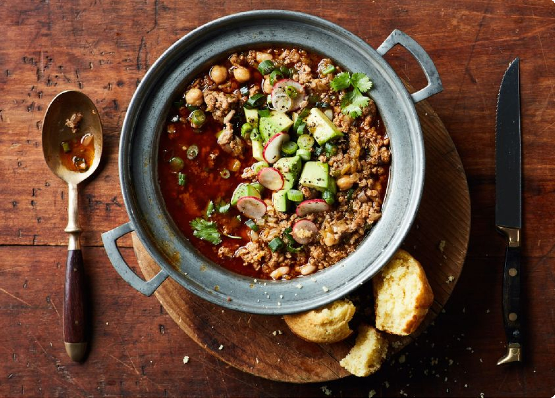 Easy White Chili with Ground Turkey