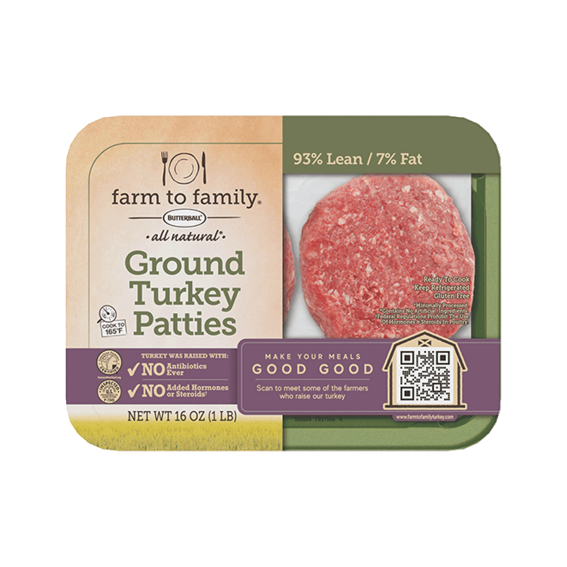 Ground turkey patties