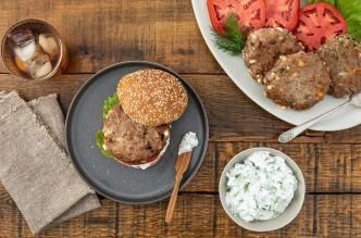 Mediterranean Turkey Burger