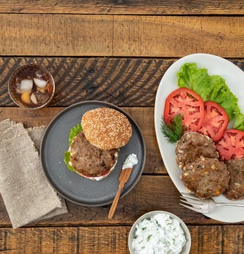 Mediterranean Turkey Burger