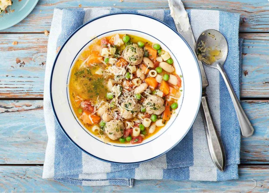 Turkey Meatball Minestrone | Farm To Family