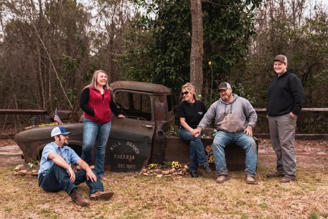 Mill Branch Turkeys family portrait