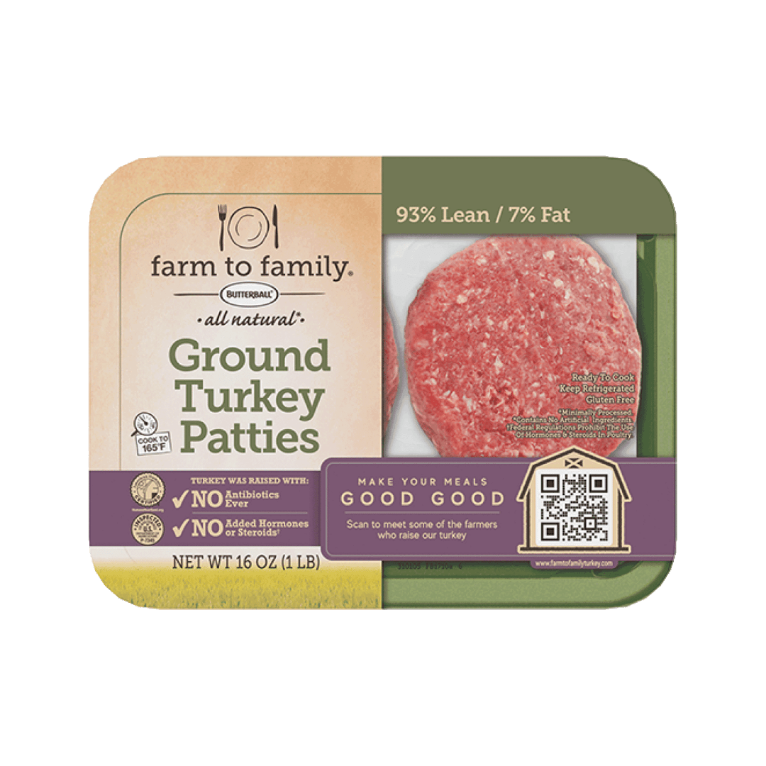 Butterball Farm To Family Turkey Burger Patties
