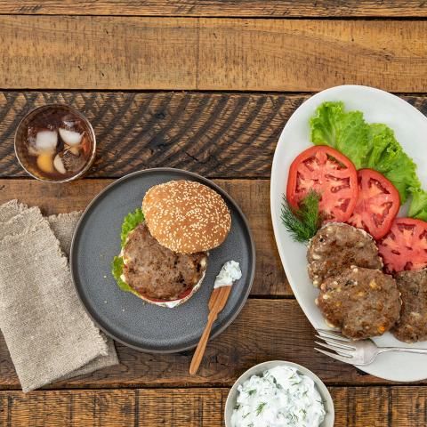 Mediterranean Turkey Burger