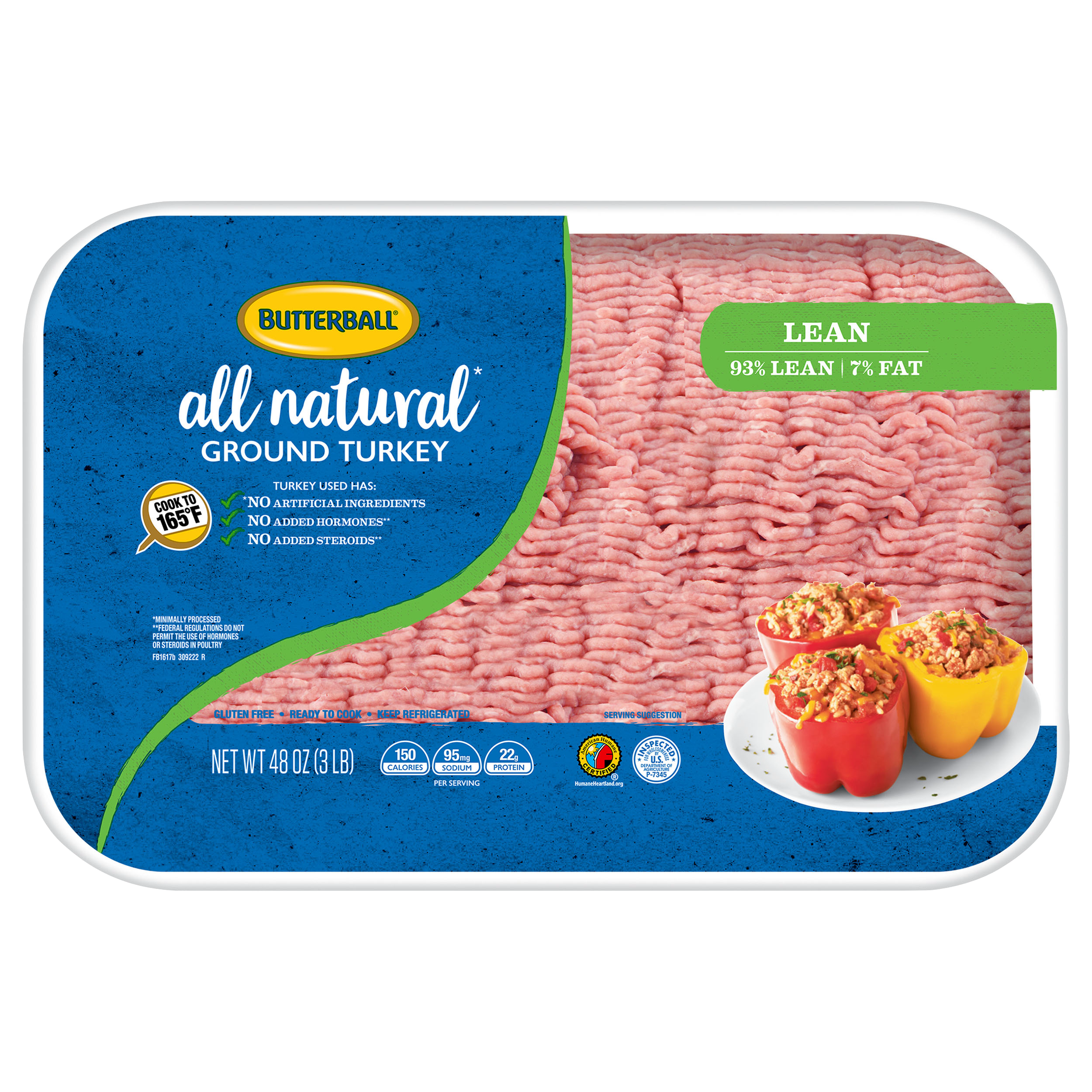 Fresh All Natural* Ground Turkey 93/7 Image of Fresh All Natural* Ground Turkey 93/7