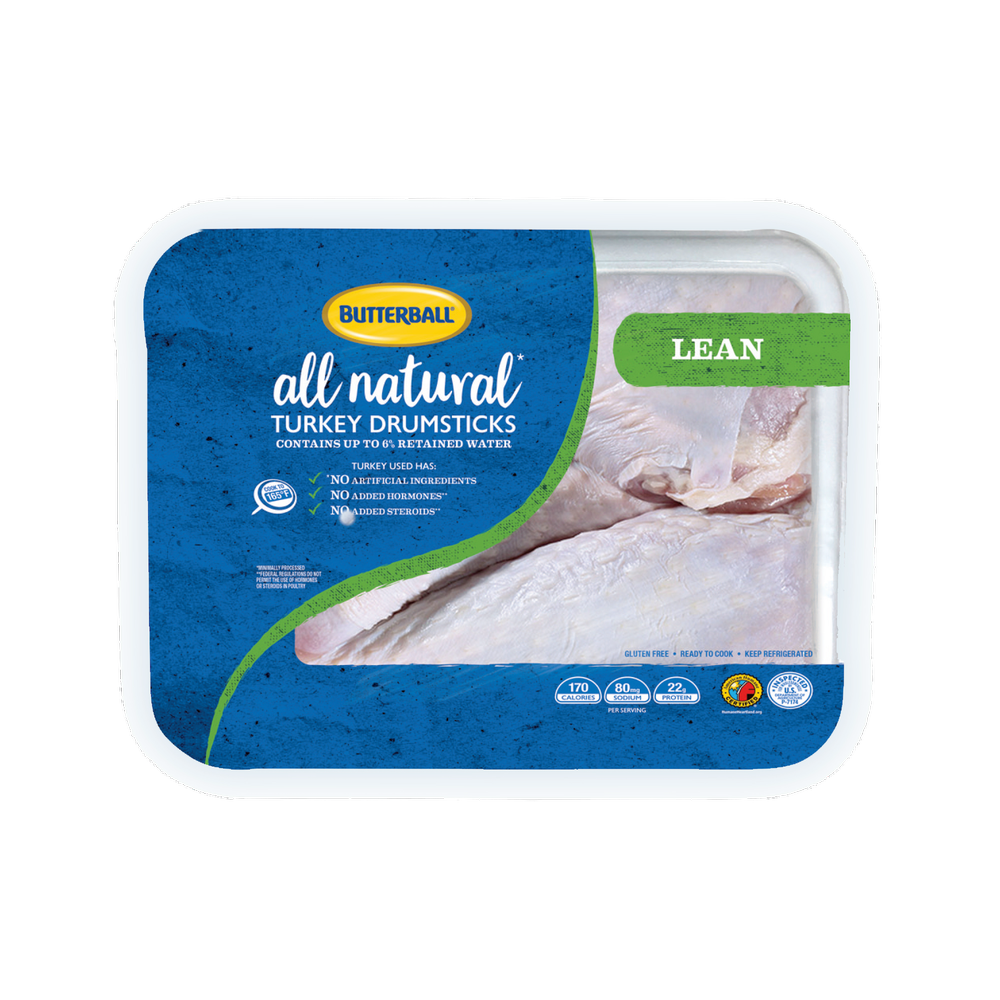 Fresh All Natural* Turkey Drumsticks Butterball Fresh All Natural* Turkey Drumsticks