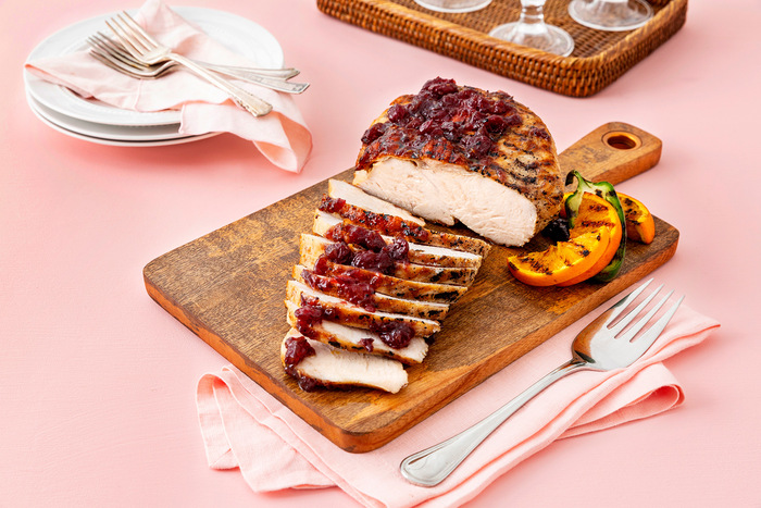 Grilled Turkey Breast with Cranberry-Jalapeño Hot Sauce Grilled Turkey Breast with Cranberry-Jalapeño Hot Sauce