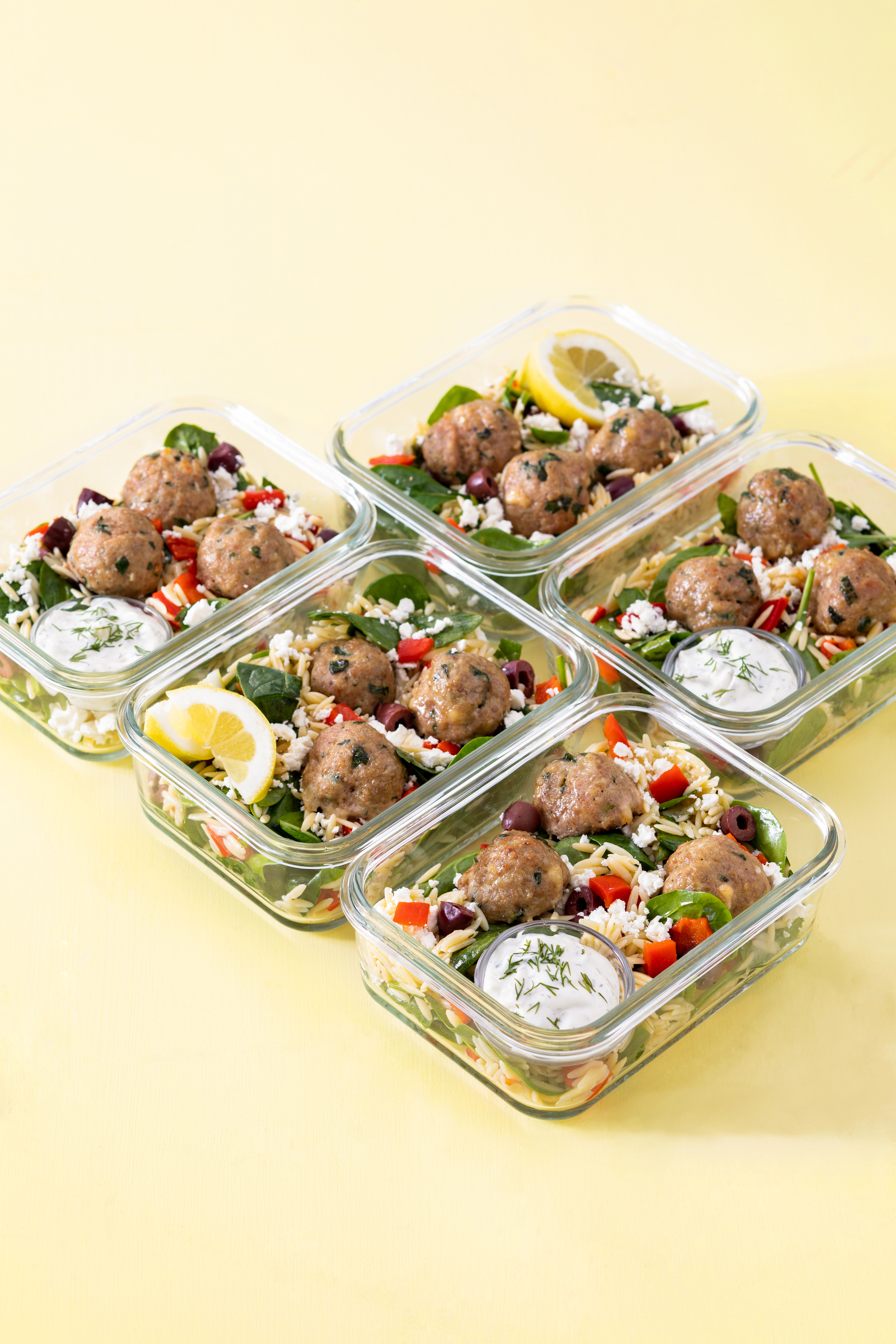 Turkey Greek Meatballs (Vertical) Turkey Greek Meatballs
