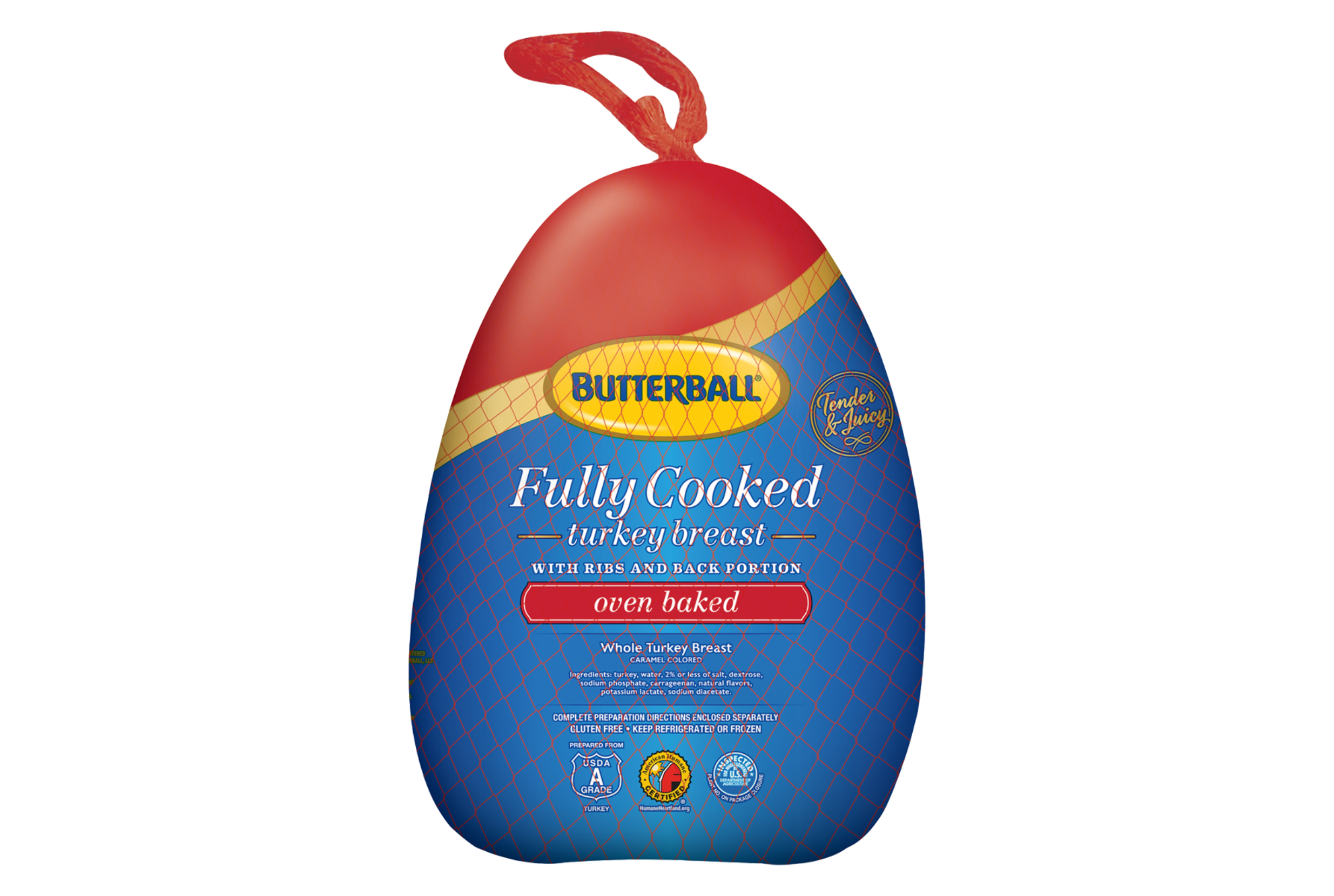 Fully Cooked Oven Baked Turkey Breast Image of Fully Cooked Oven Baked Turkey Breast.