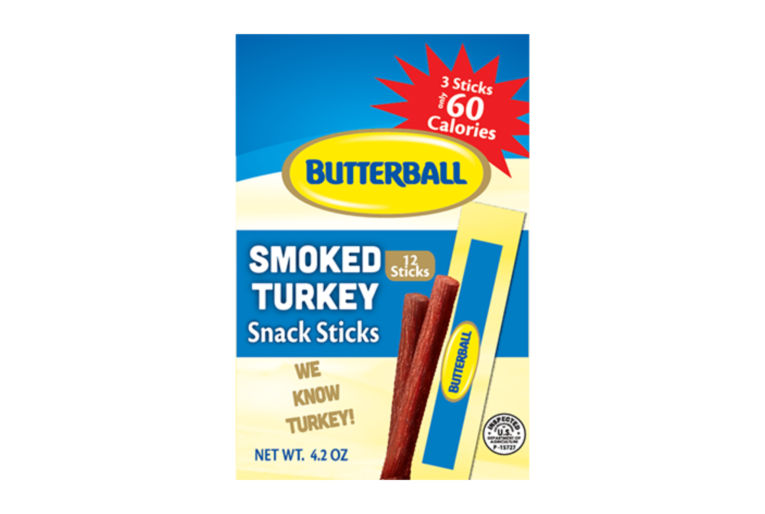 Smoked Turkey Snack Stick Image of Smoked Turkey Snack Stick.