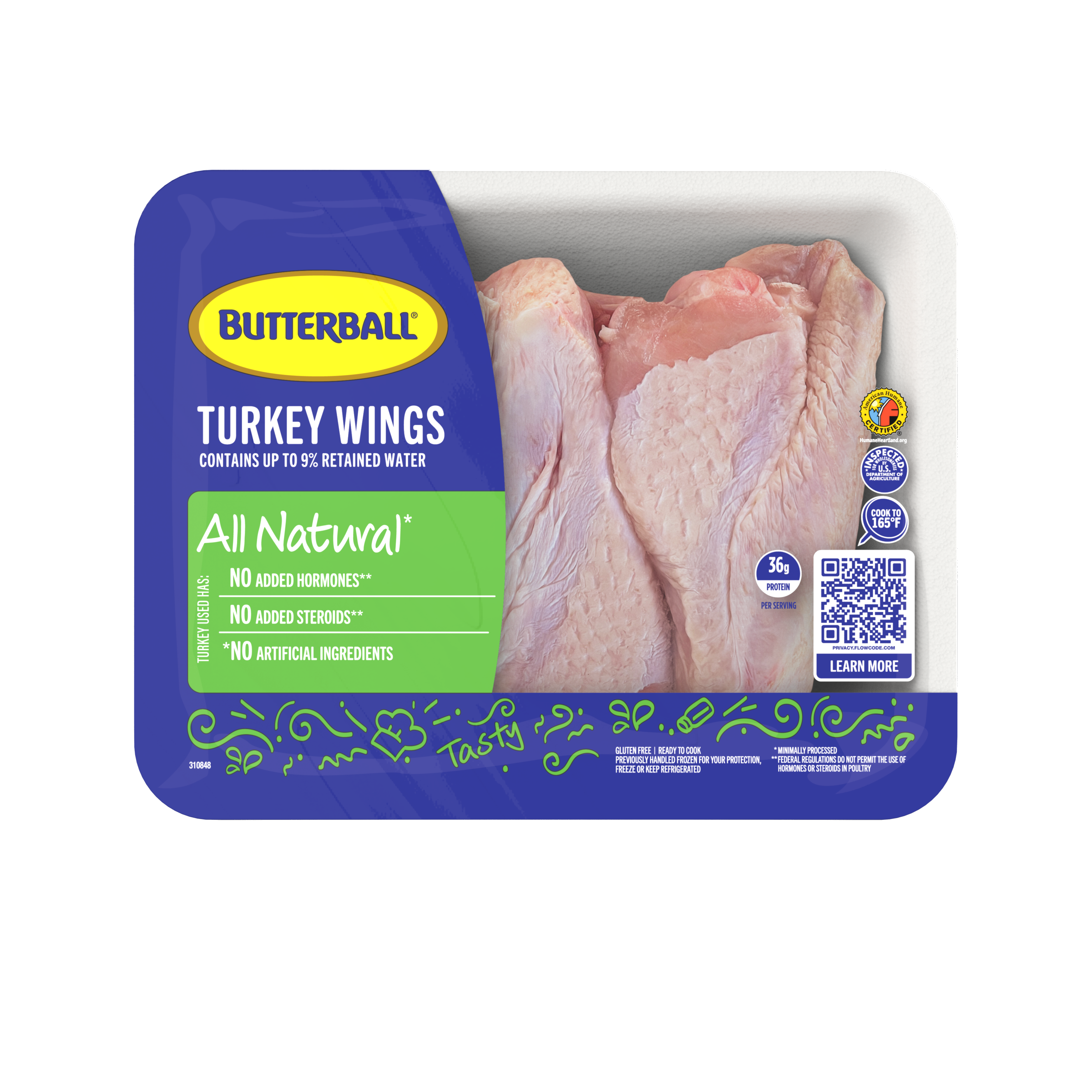 Fresh All Natural* Turkey Wings Image of Fresh All Natural* Turkey Wings.