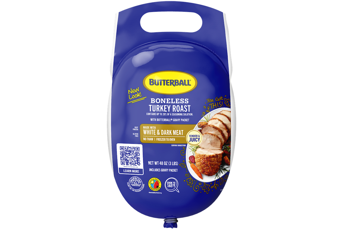 Boneless Turkey Breast Roast - White and Dark Meat Image of Boneless Turkey Breast Roast - White and Dark Meat.