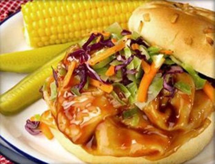 Image of Barbecued Turkey with Slaw