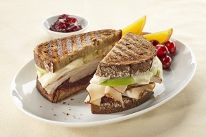 Image of Butterball Thanksgiving Turkey Brie and Cranberry Panini Image of Butterball Thanksgiving Turkey Brie and Cranberry Panini