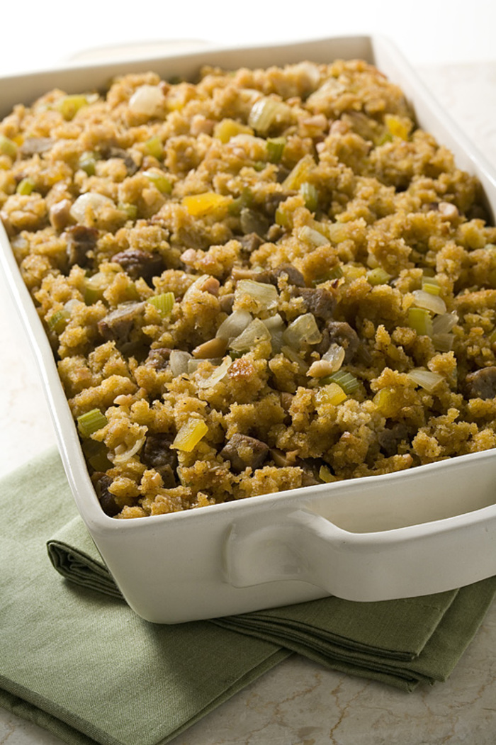 Image of Cornbread Sausage and Mango Dressing Image of Cornbread Sausage and Mango Dressing