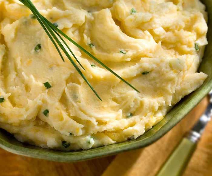 Image of Golden Mashed Potatoes with Chives