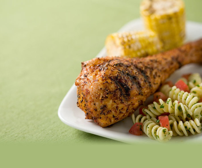 Image of Grilled Seasoned Turkey Drumsticks