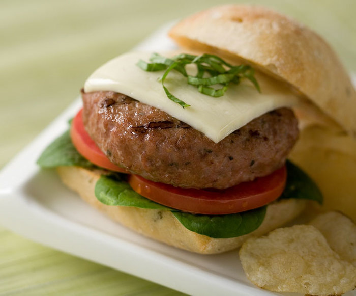 Image of Italian-Style Turkey Cheese Burgers Image of Italian-Style Turkey Cheese Burgers