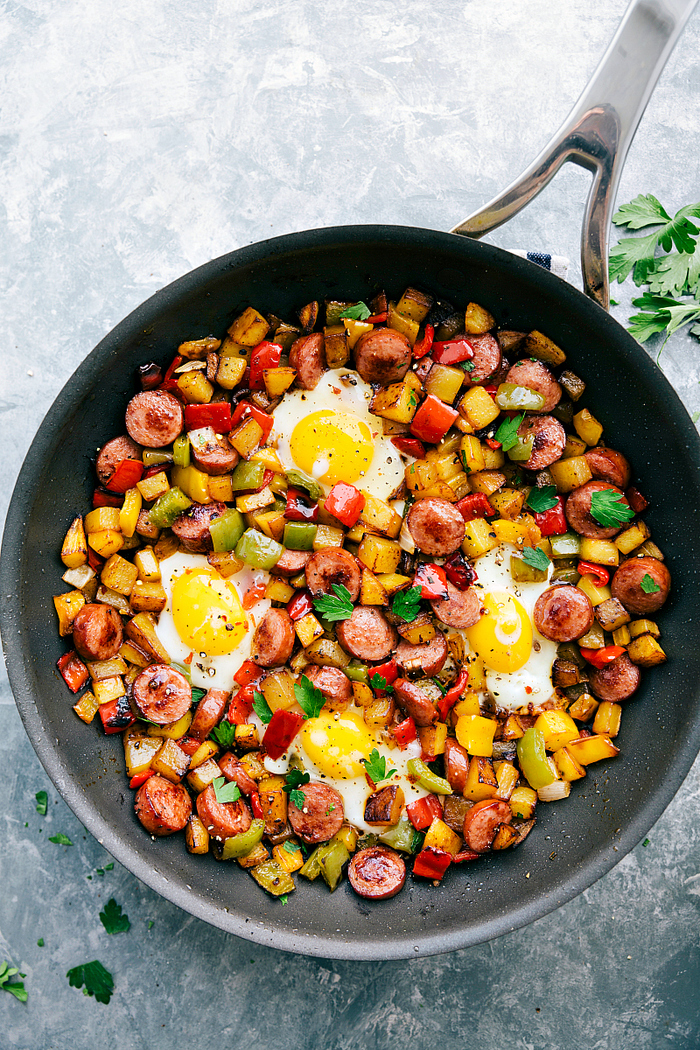 Image of One Skillet Sausage and Veggie Hash