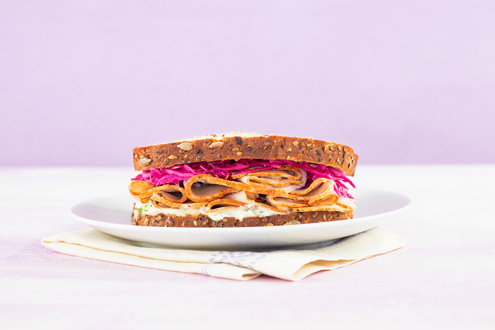 Image of Roasted Turkey Sandwich with Pickled Red Cabbage Image of Roasted Turkey Sandwich with Pickled Red Cabbage