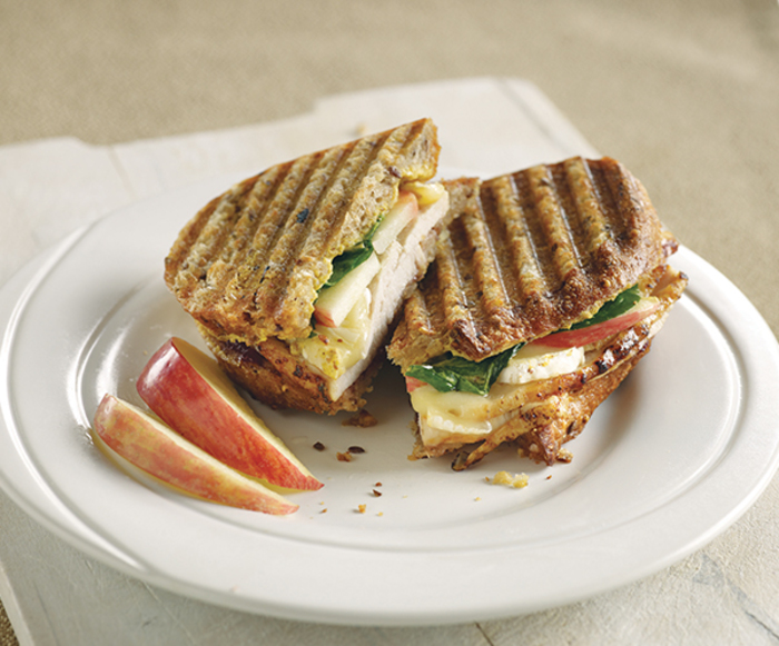 Image of Turkey Brie and Cranberry Apple Panini