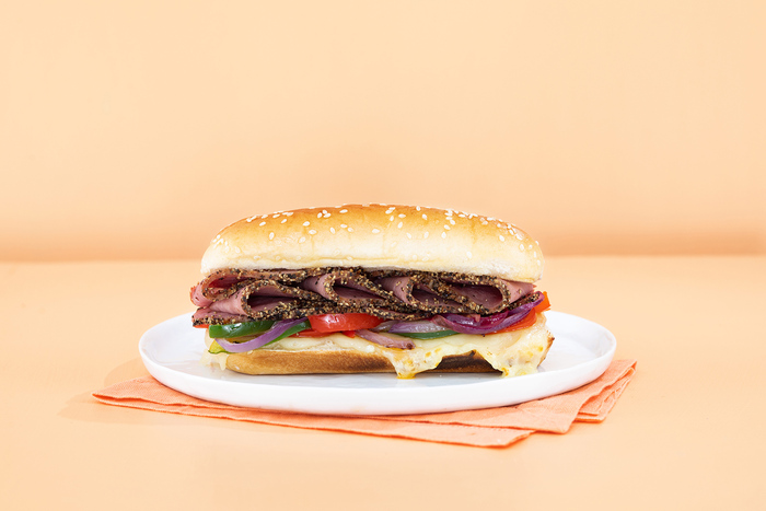 Image of Turkey Pastrami Cheesesteak Sandwiches Image of Turkey Pastrami Cheesesteak Sandwiches