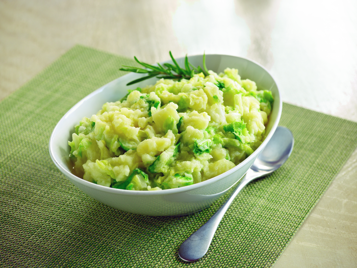 Image of Whipped Potatoes with Shredded Savoy Cabbage Image of Whipped Potatoes with Shredded Savoy Cabbage