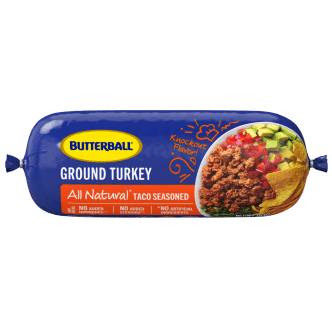 Fresh All Natural* Taco-Seasoned Ground Turkey Roll
