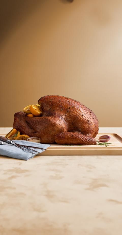 Butterball herb citrus butter roasted whole turkey carving