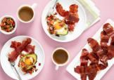 Image of Avocado Egg Bake with Candied Turkey Bacon