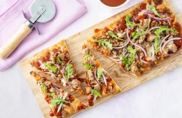 Image of BBQ Turkey Flatbread Pizza