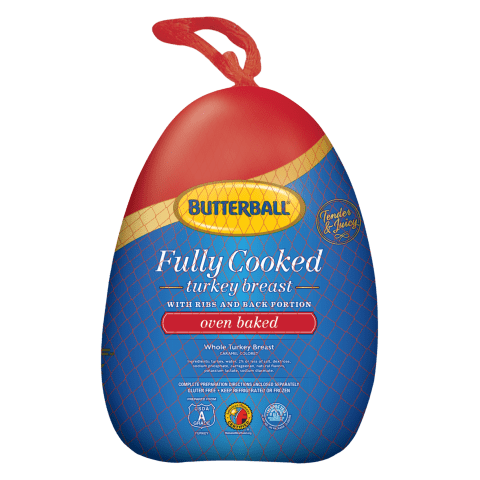 Image of Fully Cooked Oven Baked Turkey Breast.