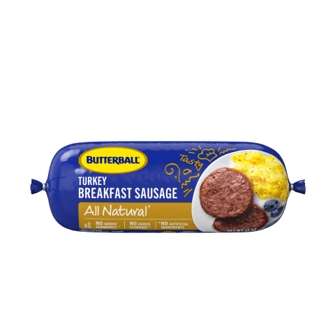 All Natural* Fresh Turkey Breakfast Sausage