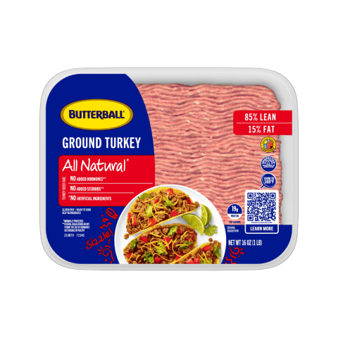 Fresh All Natural* Ground Turkey 85/15 | Butterball