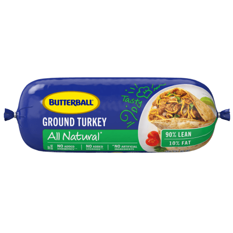 Fresh All Natural* Ground Turkey 90/10 Roll