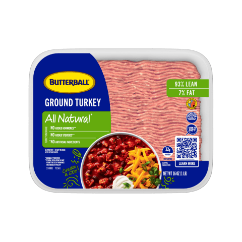 Butterball Fresh All Natural 93/7 Ground Turkey