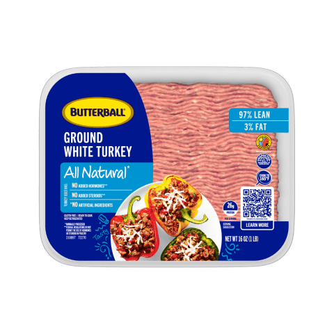 Fresh All Natural* Extra Lean Ground White Turkey 97/3