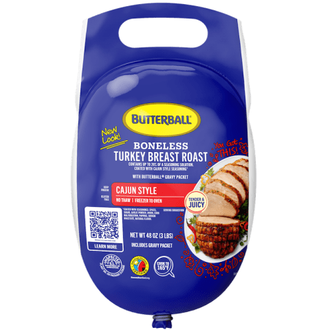 Image of Boneless Frozen Cajun Turkey Breast Roast.