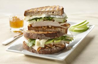 Butterball Thanksgiving Turkey Brie, Fig and Walnut Panini