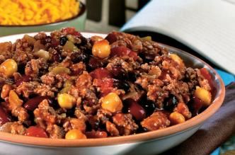 Image of Easy Three-Bean Turkey Chili