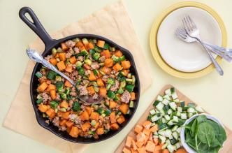 Image of Ground Turkey-Zucchini Skillet