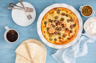 Image of Turkey Sausage Tortilla Breakfast Bake