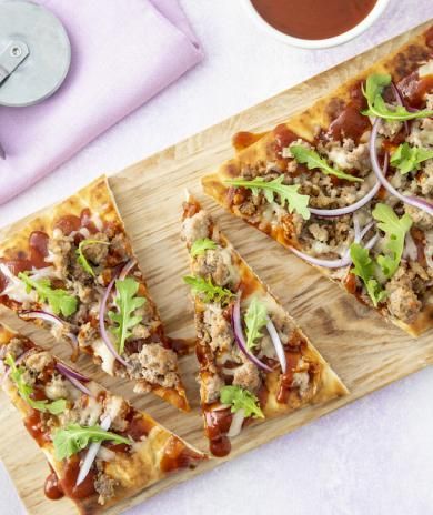 BBQ Turkey Flatbread