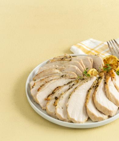 Image of Roast Turkey Breast with Lemon-Thyme Rub