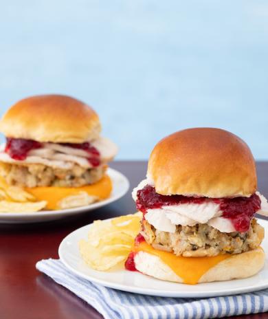 Image of Easy Thanksgiving Leftover Turkey Sliders