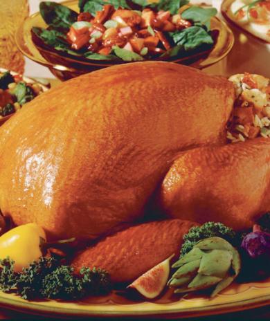 Image of Turkey with English Muffin and Rice Stuffing