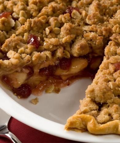 Image of Apple Cranberry Streusel Pie