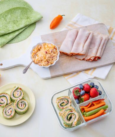 Image of Turkey & Cheese Pinwheel Sandwiches