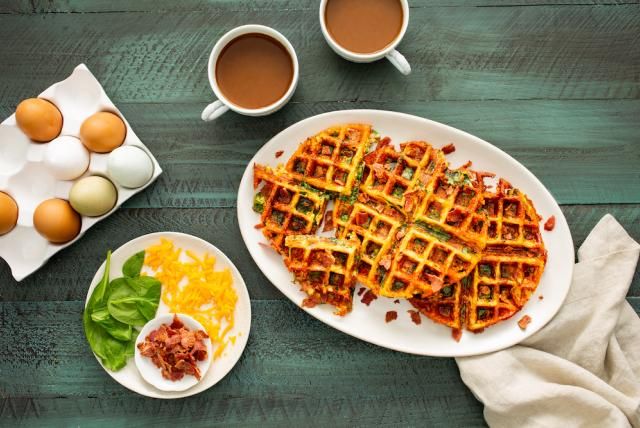 Image of Turkey Bacon Savory Waffles