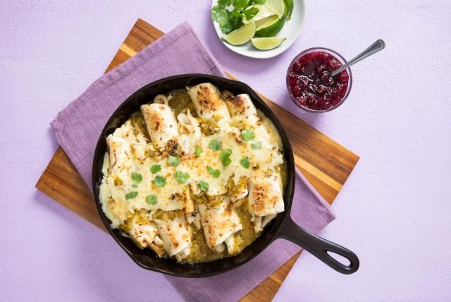 Image of Leftover Turkey Skillet Enchiladas